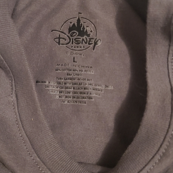 Disney Gray Haunted Mansion Long Sleeve Ope-shoulder Tee Relaxed Streetwear - Picture 3 of 4